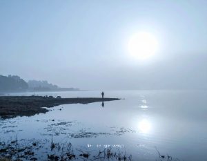 Firefly A cinematic melancholic artwork titled Blue Shadow. Soft blue and silver tones mi 66643