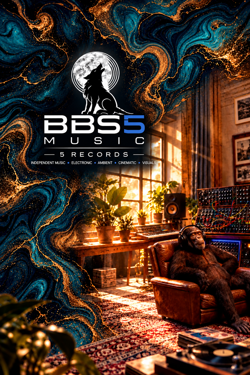 Die Besucher | Dark Psychedelic Electronic – BBS5 Music 3 BBS5 Music im Studio Marble Look